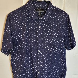 Men's Forever 21 Large Short Sleeve Button-up